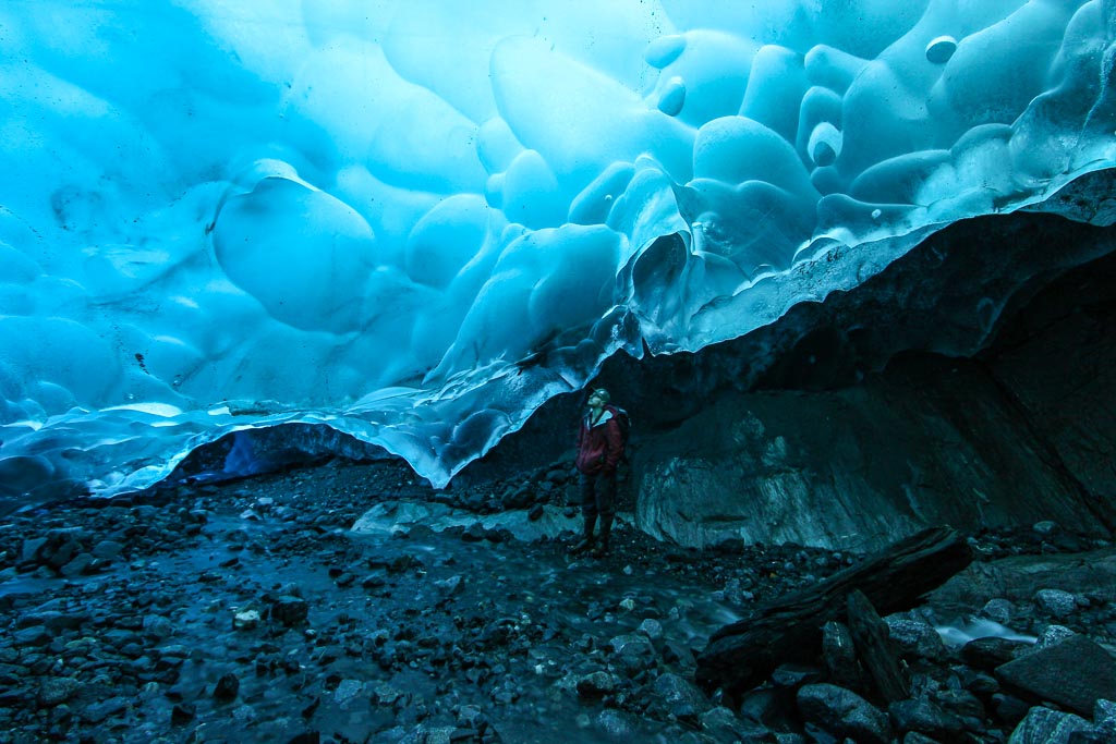 Hiking To Mendenhall Glacier In Hopes To See The Ice Caves